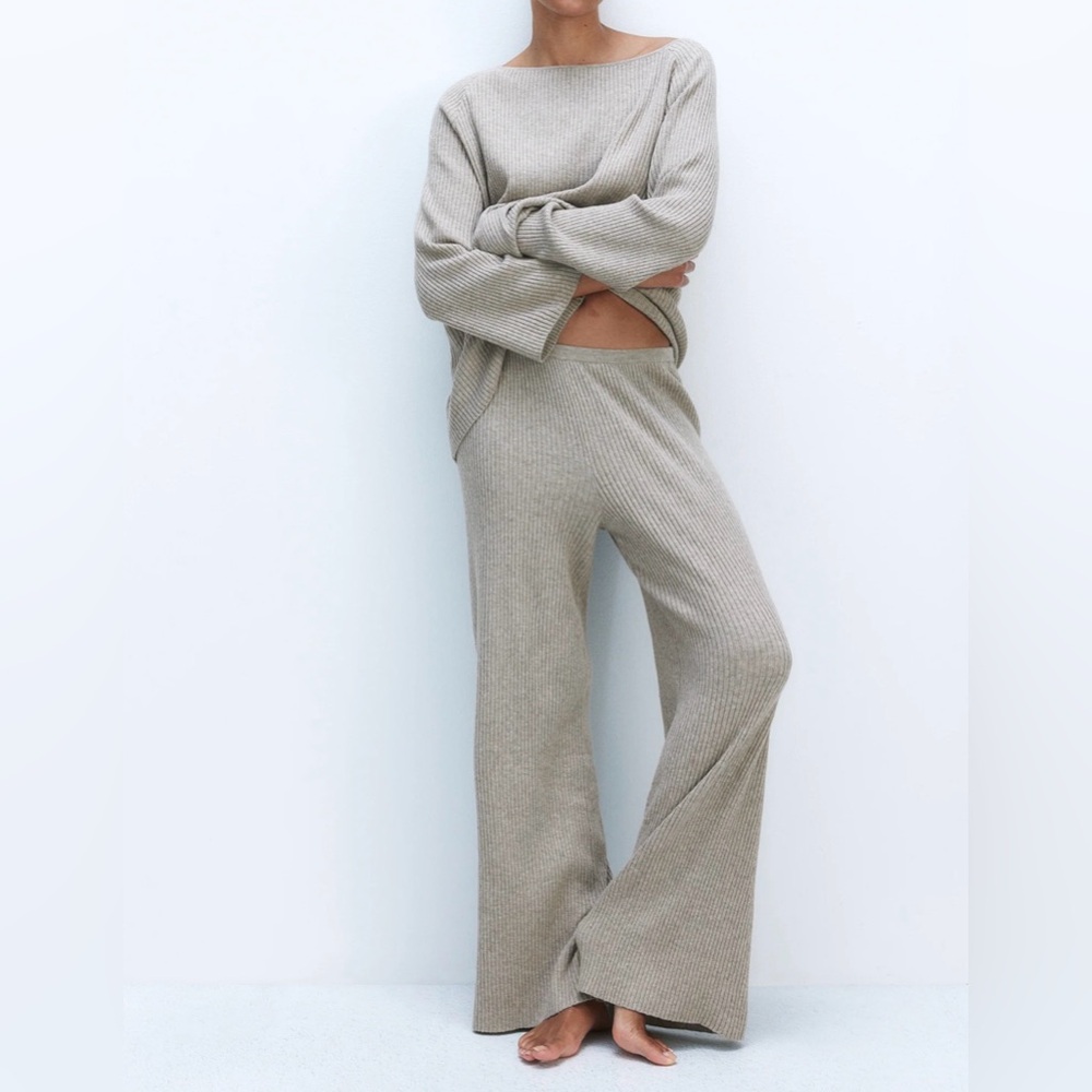 Rib Knit Sweater Set